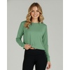 image:image5 Pack Womens Dry Fit Long Sleeve Crop Tops Workout Athletic Crew Neck TeeSet 4