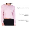 image:image5 Pack Womens Dry Fit Long Sleeve Crop Tops Workout Athletic Crew Neck TeeSet 5