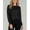 image:image5 Pack Womens Dry Fit Long Sleeve Crop Tops Workout Athletic Crew Neck TeeSet 9