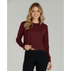 image:image5 Pack Womens Dry Fit Long Sleeve Crop Tops Workout Athletic Crew Neck TeeSet 9
