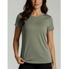 image:image5 Pack Womens Dry Fit Workout Shirts Mesh Insert Athletic Gym Yoga TopsSet 2
