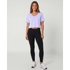 image:image5 Pack Womens V Neck Crop Tops Short Sleeve Athletic Workout Gym T ShirtsSet 4