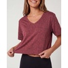 image:image5 Pack Womens V Neck Crop Tops Short Sleeve Athletic Workout Gym T ShirtsSet 5