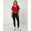 image:image5 Pack Womens V Neck Crop Tops Short Sleeve Athletic Workout Gym T ShirtsSet 7