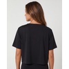image:image5 Pack Womens V Neck Crop Tops Short Sleeve Athletic Workout Gym T ShirtsSet 9