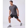 image:imageReal Essentials 3 Pack Mens 2 in 1 Mesh 7 Running Workout Gym Shorts with Compression Liner Available in Big amp TallSet 15