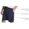 image:imageReal Essentials 3 Pack Mens 2 in 1 Mesh 7 Running Workout Gym Shorts with Compression Liner Available in Big amp TallSet 2