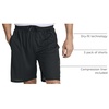 image:imageReal Essentials 3 Pack Mens 2 in 1 Mesh 7 Running Workout Gym Shorts with Compression Liner Available in Big amp TallSet 4