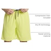 image:imageReal Essentials 3 Pack Mens 2 in 1 Mesh 7 Running Workout Gym Shorts with Compression Liner Available in Big amp TallSet 5