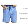 image:imageReal Essentials 3 Pack Mens 2 in 1 Mesh 7 Running Workout Gym Shorts with Compression Liner Available in Big amp TallSet 7
