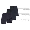 image:imageReal Essentials 3 Pack Mens 2 in 1 Mesh 7 Running Workout Gym Shorts with Compression Liner Available in Big amp TallSet 8