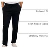 image:imageReal Essentials 3 Pack Mens Tech Fleece Athletic Casual Open Bottom Sweatpants with Pockets Available in Big amp TallSet 3