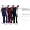 image:imageReal Essentials 3 Pack Mens Tech Fleece Athletic Casual Open Bottom Sweatpants with Pockets Available in Big amp TallSet 8