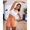 image:imageReal Essentials 3 Pack Womens Athletic Running Shorts  Hiking Gym Yoga Workout Casual Lounge with Pockets Plus AvailableSet 1