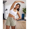 image:imageReal Essentials 3 Pack Womens Athletic Running Shorts  Hiking Gym Yoga Workout Casual Lounge with Pockets Plus AvailableSet 12