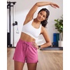 image:imageReal Essentials 3 Pack Womens Athletic Running Shorts  Hiking Gym Yoga Workout Casual Lounge with Pockets Plus AvailableSet 2