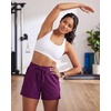 image:imageReal Essentials 3 Pack Womens Athletic Running Shorts  Hiking Gym Yoga Workout Casual Lounge with Pockets Plus AvailableSet 3