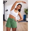 image:imageReal Essentials 3 Pack Womens Athletic Running Shorts  Hiking Gym Yoga Workout Casual Lounge with Pockets Plus AvailableSet 4