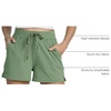 image:imageReal Essentials 3 Pack Womens Athletic Running Shorts  Hiking Gym Yoga Workout Casual Lounge with Pockets Plus AvailableSet 4