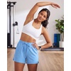 image:imageReal Essentials 3 Pack Womens Athletic Running Shorts  Hiking Gym Yoga Workout Casual Lounge with Pockets Plus AvailableSet 5