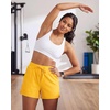 image:imageReal Essentials 3 Pack Womens Athletic Running Shorts  Hiking Gym Yoga Workout Casual Lounge with Pockets Plus AvailableSet 8