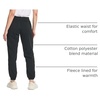 image:imageReal Essentials 3 Pack Womens Fleece Jogger Sweatpants Available in Plus SizeSet 2