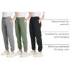 image:imageReal Essentials 3 Pack Womens Fleece Jogger Sweatpants Available in Plus SizeSet 2