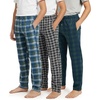 image:image3 Pack Boys Fleece Pajama Pants Sleepwear PJs Kids Teens Bottoms PocketsSet 1