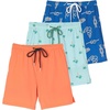 image:image3 Pack Boys Swim Trunks 2 in 1 Board Shorts Bathing Suit Liner Kids TeensSet 2