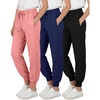 image:image3 Pack Girls Dry Fit Sweatpants Joggers Athletic Pants Teens Kids HikingSet 1