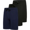 image:image3 Pack Mens 9 Fleece Lounge Shorts Casual Sleep Gym Athletic with PocketsSet 1