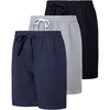 image:image3 Pack Mens Cotton French Terry Sweat Shorts Casual Lounge with PocketsSet 7