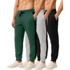 image:image3 Pack Mens Sweatpants Cotton Fleece Joggers Workout Lounge Gym PantsSet E