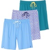 image:image3 Pack Mens Swim Trunks Board Shorts Bathing Suit Compression Liner BeachSet 3