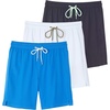 image:image3 Pack Mens Swim Trunks Board Shorts Bathing Suit Compression Liner BeachSet 8