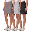 image:image3 Pack Womens 20 Skorts Skirts Knee Length Golf Tennis Athletic PocketsSet 11