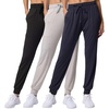 image:image3 Pack Womens Joggers Sweatpants Lounge Pants Yoga Workout Pajama PocketsSet 14