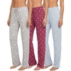image:image3 Pack Womens Pajama Pants Soft Lounge PJ Bottoms Comfy Sleepwear PijamasSoft Knit Set J