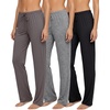 image:image3 Pack Womens Pajama Pants Soft Lounge PJ Bottoms Comfy Sleepwear PijamasSoft Knit Set K