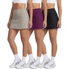 image:image3 Pack Womens Tiered Skorts Skirts Built in Shorts Pockets Tennis GolfSet 6