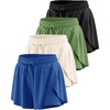 image:image4 Pack Girls Dry Fit Flowy Butterfly Shorts Skorts Skirt Athletic TeensSet 2