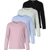 image:image4 Pack Girls Dry Fit Long Sleeve Shirts Athletic Activewear Teens Tops TeeSet 1