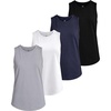 image:image4 Pack Girls Dry Fit Tank Tops Sleeveless Athletic Kids Teens Tween TanksSet 10