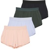image:image4 Pack Girls Running Shorts Athletic Soccer Volleyball Kids Teens SportsSet 3