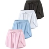 image:image4 Pack Womens Dry Fit Flowy Butterfly Shorts Athletic Workout Gym CasualSet 13