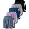 image:image5 Pack Girls Dolphin Shorts Athletic Dry Fit Kids Teens Soccer BasketballSet 11