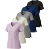 image:image5 Pack Womens Dry Fit V Neck T Shirts Workout Athletic Gym Yoga Basic TopsSet 1