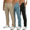 image:imageReal Essentials 3 Pack Mens Tech Fleece Athletic Casual Open Bottom Sweatpants with Pockets Available in Big amp TallSet 9