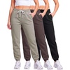 image:imageReal Essentials 3 Pack Womens Fleece Jogger Sweatpants Available in Plus SizeSet 10