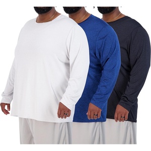 image:image3 Pack Big amp Tall Mens Long Sleeve Dry Fit Tshirts Crew Neck Tees Gym WorkLong Sleeve  Set 3
